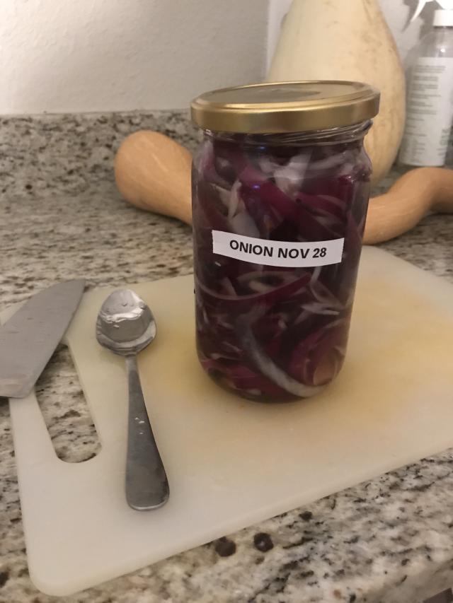 Jar of Onions that just looks like onions in water